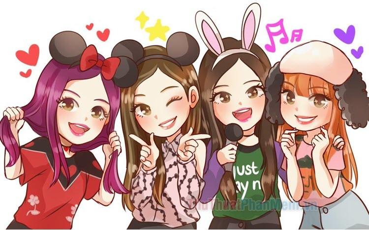 Ảnh BlackPink chibi 2K