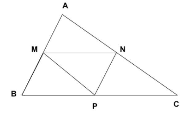MN là đường trung bình của tam giác ABC