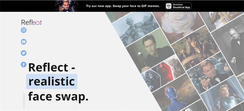 reflect.tech - Ghép mặt vào ảnh online