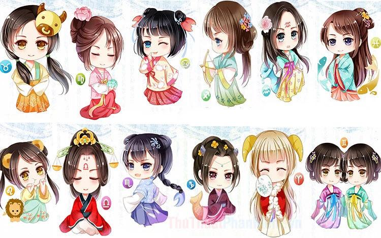 Ảnh avatar cung hoàng đạo chibi