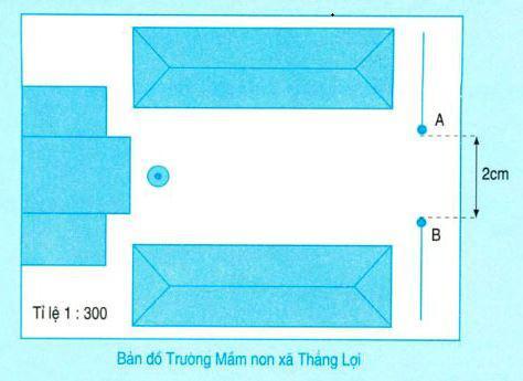 Toán lớp 4 trang 158: Ứng dụng của tỉ lệ bản đồ (phần tiếp theo)