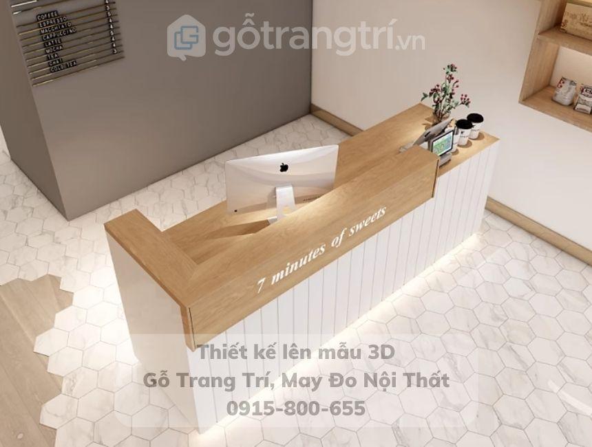 Quầy bar bán trà sữa đơn giản hiện đại GHS-41986