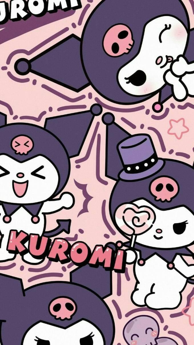 Bộ hình nền Kuromi cute cho điện thoại