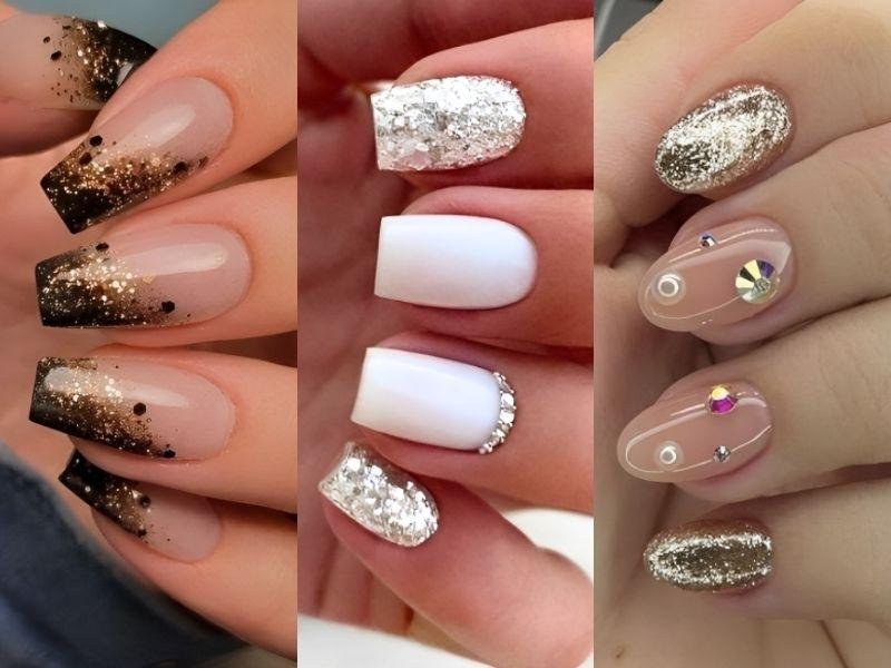 Những mẫu nail kim tuyến