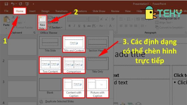 Hình ảnh vui nhộn chèn vào powerpoint