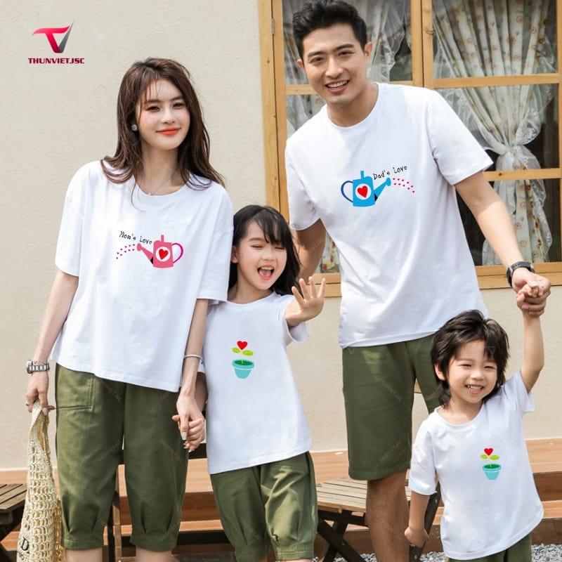 áo đồng phục gia đình in hình đẹp