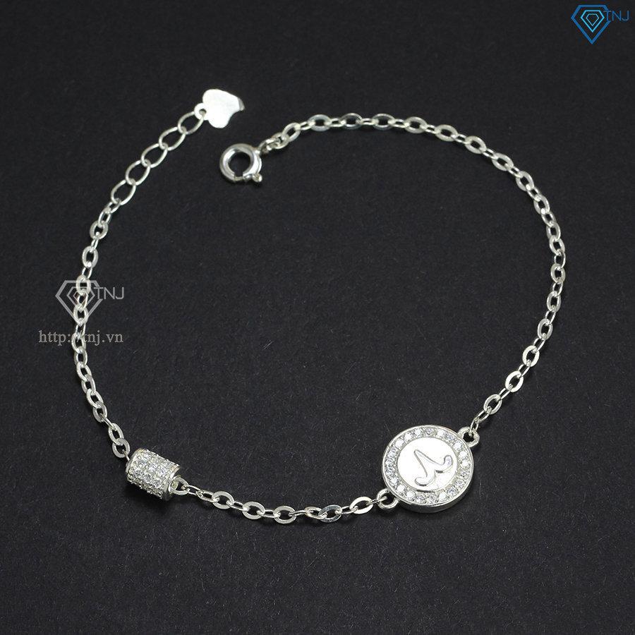 Lắc tay bạc nữ cung Bạch Dương khắc tên LTN0267