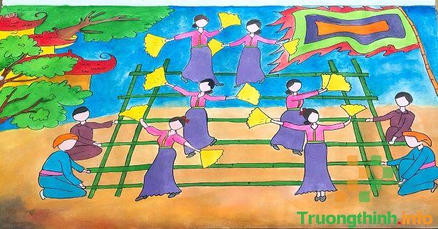  Cách vẽ tranh đề tài lễ hội lớp 9 đơn giản mà đẹp